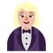 Woman in Tuxedo- Medium-Light Skin Tone emoji on Microsoft